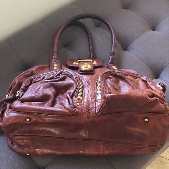BOTKIER EMBOSSED LEATHER HANDLE BAG - Picture 5 of 5